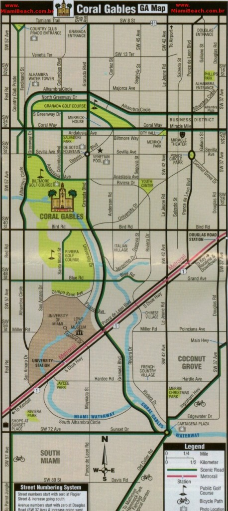 Mapa - Coral Gables