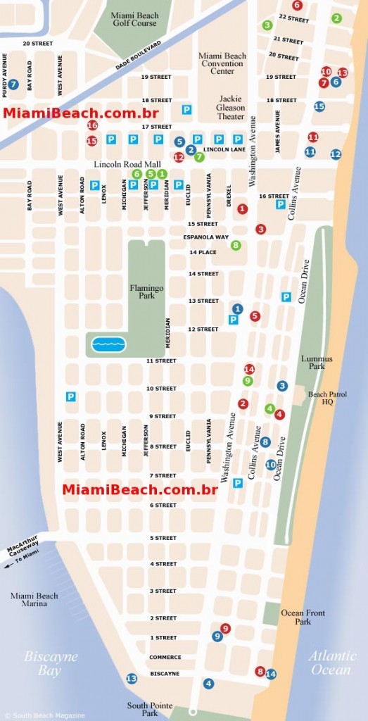 Mapa - Miami Beach